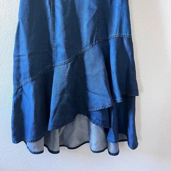 Amur Women's Blue Denim Emery Knee Length Dress size 2 - Picture 6 of 13